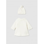 Mayoral Παλτο και καπελο πλεκτο εκρου 15-02412-020 2412