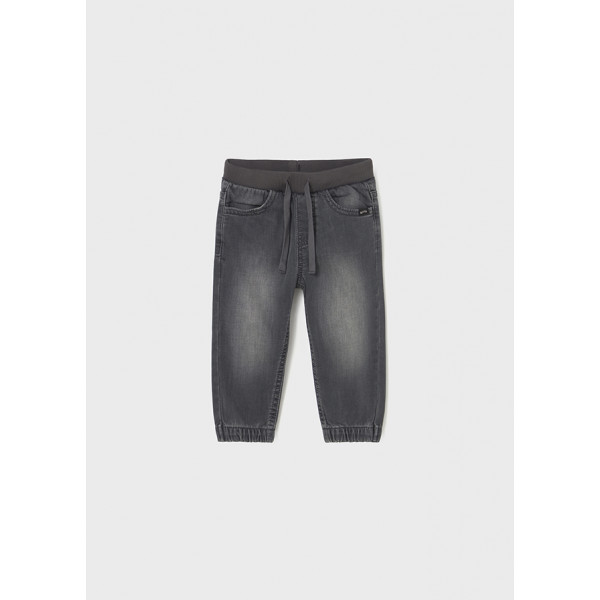 Mayoral Παντελονι soft denim jogger γκρι σκουρ 15-02508-094 2508