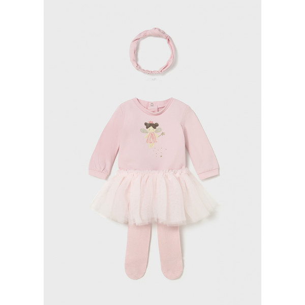 Mayoral Σετ κορμακι tutu ροζ μπεμπε 15-02810-020 2810