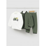 Mayoral Φορμα fleece και μπλουζα πρασινο 15-02837-024 2837