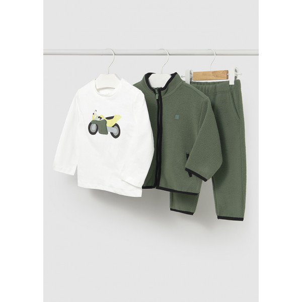 Mayoral Φορμα fleece και μπλουζα πρασινο 15-02837-024 2837