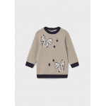 Mayoral Φορεμα πλεκτο ζακαρ μπεζ σκουρ 15-02911-032 2911