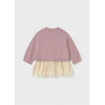 Mayoral Φορεμα συνδυασμενο τουλι μπεζ 15-02912-043 2912