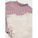 Mayoral Φορεμα με γιλεκο πλεκτο αμμος σκου 15-02913-037 2913