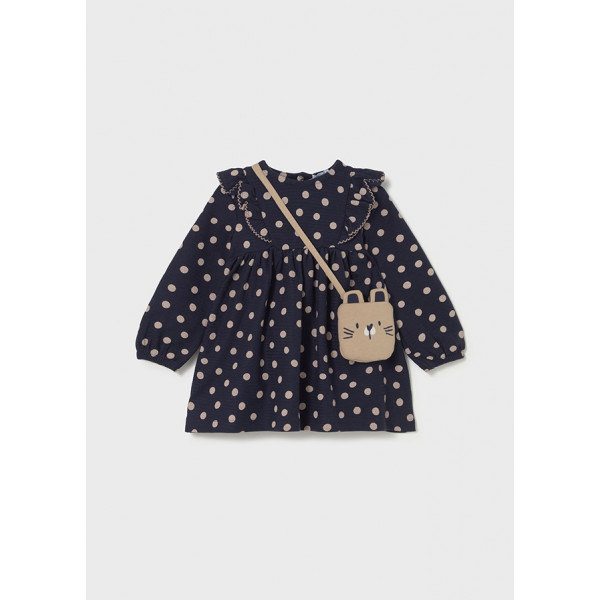 Mayoral Φορεμα σταμπωτο με τσαντα ναυτ.μπλε 15-02920-093 2920