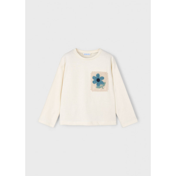 Mayoral Μπλουζα μακρυμ. τσεπη crochet μακιατο 15-04004-978 4004