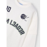 Mayoral Μπλουζα μακρυμανικη "team" κρεμ 15-04075-074 4075