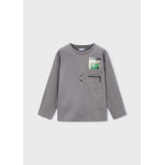 Mayoral Μπλουζα μακρυμανικη ψευδαισθ γκρι 15-04078-090 4078
