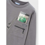 Mayoral Μπλουζα μακρυμανικη ψευδαισθ γκρι 15-04078-090 4078