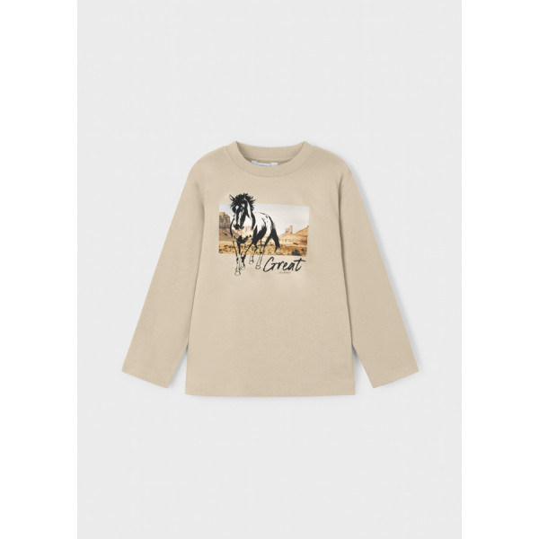 Mayoral Μπλουζα μακρυμ μπεζ 15-04093-058 4093