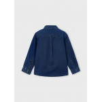 Mayoral Πουκαμισο μακρυμανικο τζιν τζιν σκουρ 15-04126-071 4126