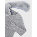Mayoral Ζακετα πλεκτη γιακας γουνα ασημι σκου 15-04311-017 4311