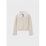 Mayoral Ζακετα πλεκτη γιακας γουνα αμμος σκου 15-04311-020 4311