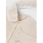 Mayoral Ζακετα πλεκτη γιακας γουνα αμμος σκου 15-04311-020 4311