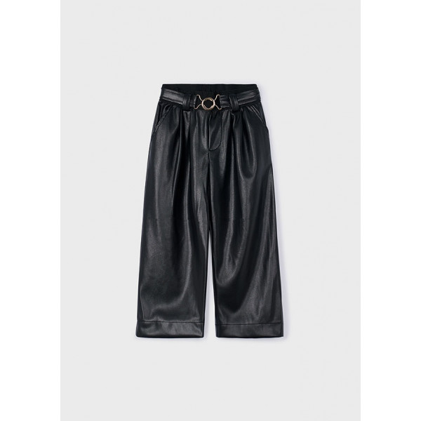 Mayoral Παντελονι μακρυ pu wide leg μαυρο 15-04574-070 4574