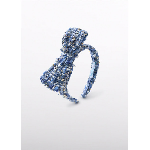 Abel and Lula Στεκα tweed φιογκος γαλαζιο 15-05973-085 5973