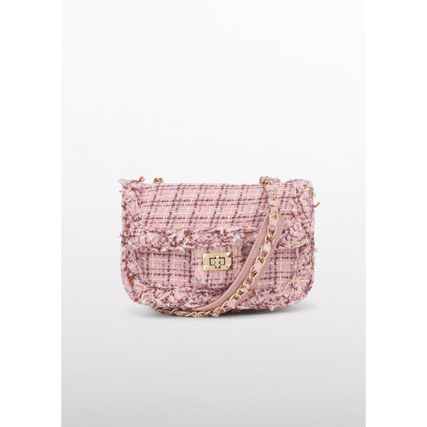 Abel and Lula Τσαντα tweed ροδοπεταλο 15-05982-019 5982
