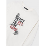 Mayoral Σετ 2 μπλουζακια μακρυμανικα μπεζ-μουρο 15-07002-088 7002