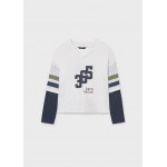 Mayoral Μπλουζα διπλα μανικια κρεμ 15-07004-020 7004