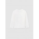 Mayoral Μπλουζα μακρυμ player κρεμ 15-07005-024 7005