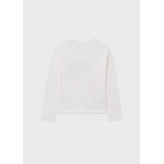 Mayoral Μπλουζα μακρυμανικη απλικε κρεμ 15-07010-034 7010