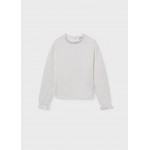 Mayoral Μπλουζα μακρυμ μακο γκοφρε κρεμ 15-07026-097 7026