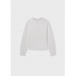 Mayoral Μπλουζα μακρυμ μακο γκοφρε κρεμ 15-07026-097 7026