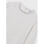Mayoral Μπλουζα μακρυμ μακο γκοφρε κρεμ 15-07026-097 7026