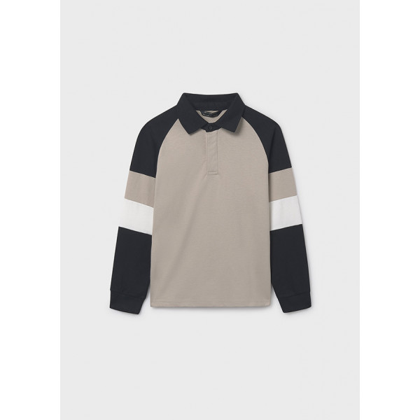 Mayoral Πολο μακρυμανικο λωριδες μπεζ 15-07102-042 7102