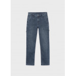 Mayoral Παντελονι soft denim worker μαυρο μπλε 15-07558-024 7558