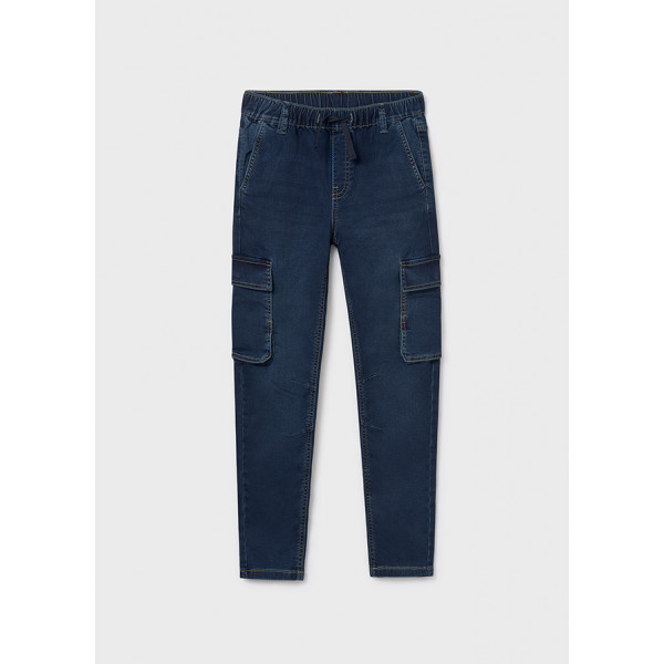 Mayoral Παντελονι soft denim jogger τζιν σκουρ 15-07560-027 7560