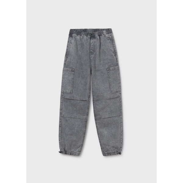 Mayoral Παντελονι denim cargo parachu γκρι οξυ 15-07564-045 7564