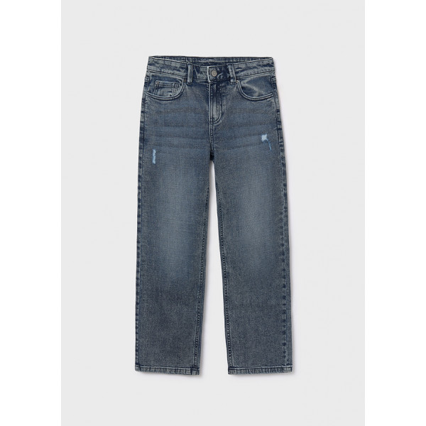 Mayoral Παντελονι τζιν wide fit μπλε θαμπο 15-07571-044 7571