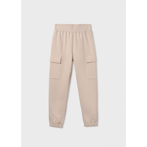 Mayoral Παντελονι μακρυ jogger cargo μπεζ σκορο 15-07578-090 7578
