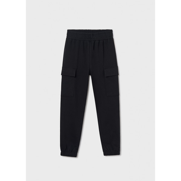 Mayoral Παντελονι μακρυ jogger cargo μαυρο 15-07578-091 7578