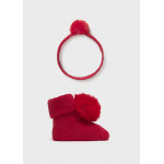 Mayoral Σετ κορδελα και καλτσες κερασι 15-09922-053 9922