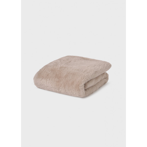Mayoral Kουβερτα γουνα pom pom μπεζ 15-09955-055 9955