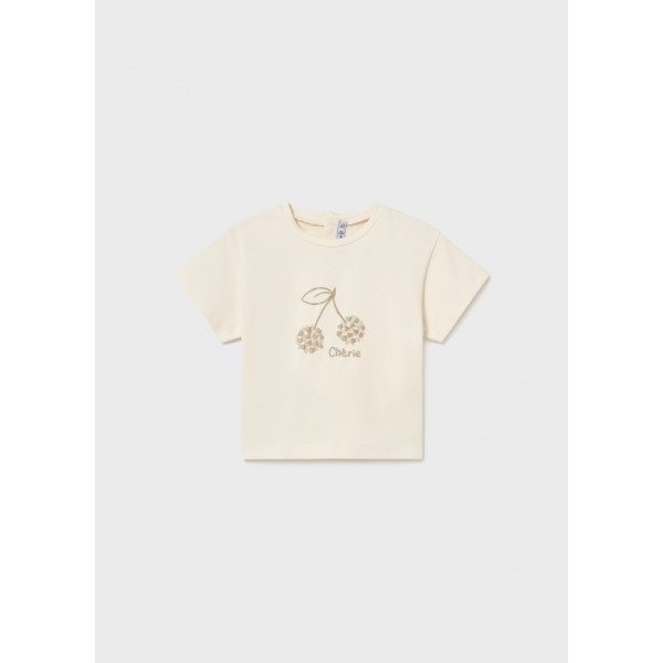 Mayoral Μπλουζα κοντομανικη βασικη μπεζ 26-00105-078 105