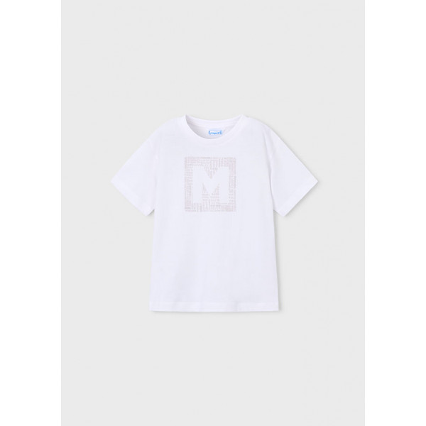 Mayoral Μπλουζα κοντομανικη βασικη λευκο 26-00170-028 170