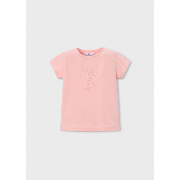 Mayoral Μπλουζα κοντομανικη βασικη ροζ απαλο 26-00174-061 174