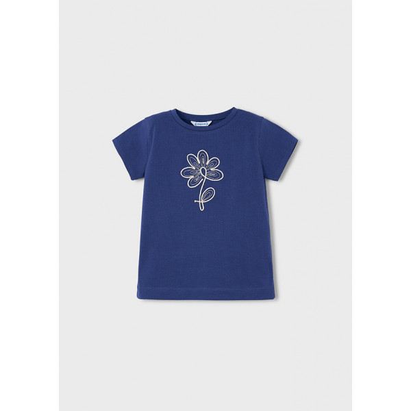 Mayoral Μπλουζα κοντομανικη βασικη μπλε ριγε 26-00174-064 174