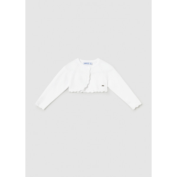 Mayoral Μπολερο πλεκτο βασικο λευκο 26-00306-086 306