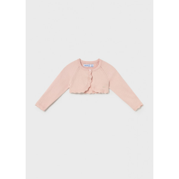 Mayoral Μπολερο πλεκτο βασικο ροζ απαλο 26-00306-087 306