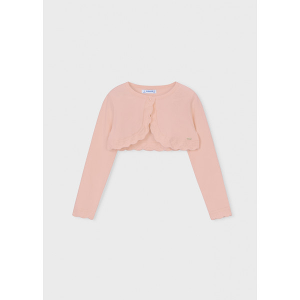 Mayoral Μπολερο πλεκτο βασικο ροζ απαλο 26-00320-074 320