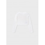 Mayoral Ζακετα πλεκτη βασικη στρ γιακ εκρου 26-00321-086 321