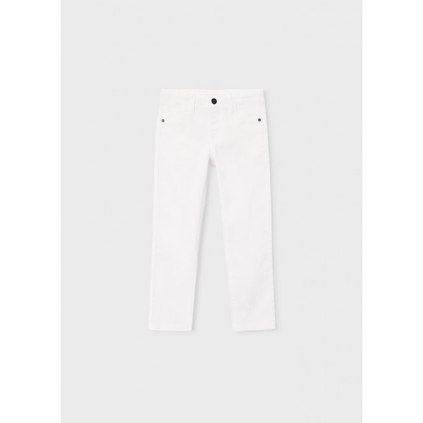 Mayoral Παντελονι καπαρτινε βασικο λευκο 26-00505-061 505