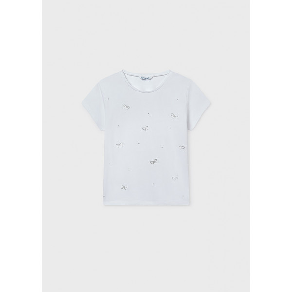 Mayoral Μπλουζα κοντομανικη βασικη λευκο 26-00854-086 854