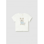 Mayoral Μπλουζα κοντομανικη σκυλoς κρεμ 26-01001-072 1001