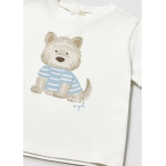 Mayoral Μπλουζα κοντομανικη σκυλoς κρεμ 26-01001-072 1001