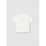 Mayoral Μπλουζα κοντ/κη απλικε play κρεμ 26-01004-085 1004